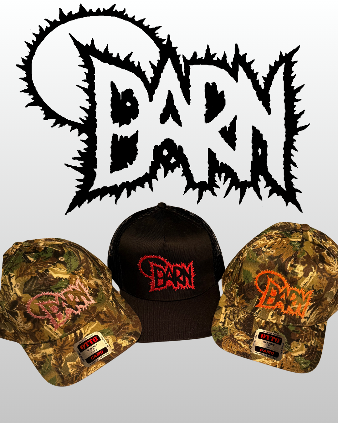 BARN Camo/Orange Hat