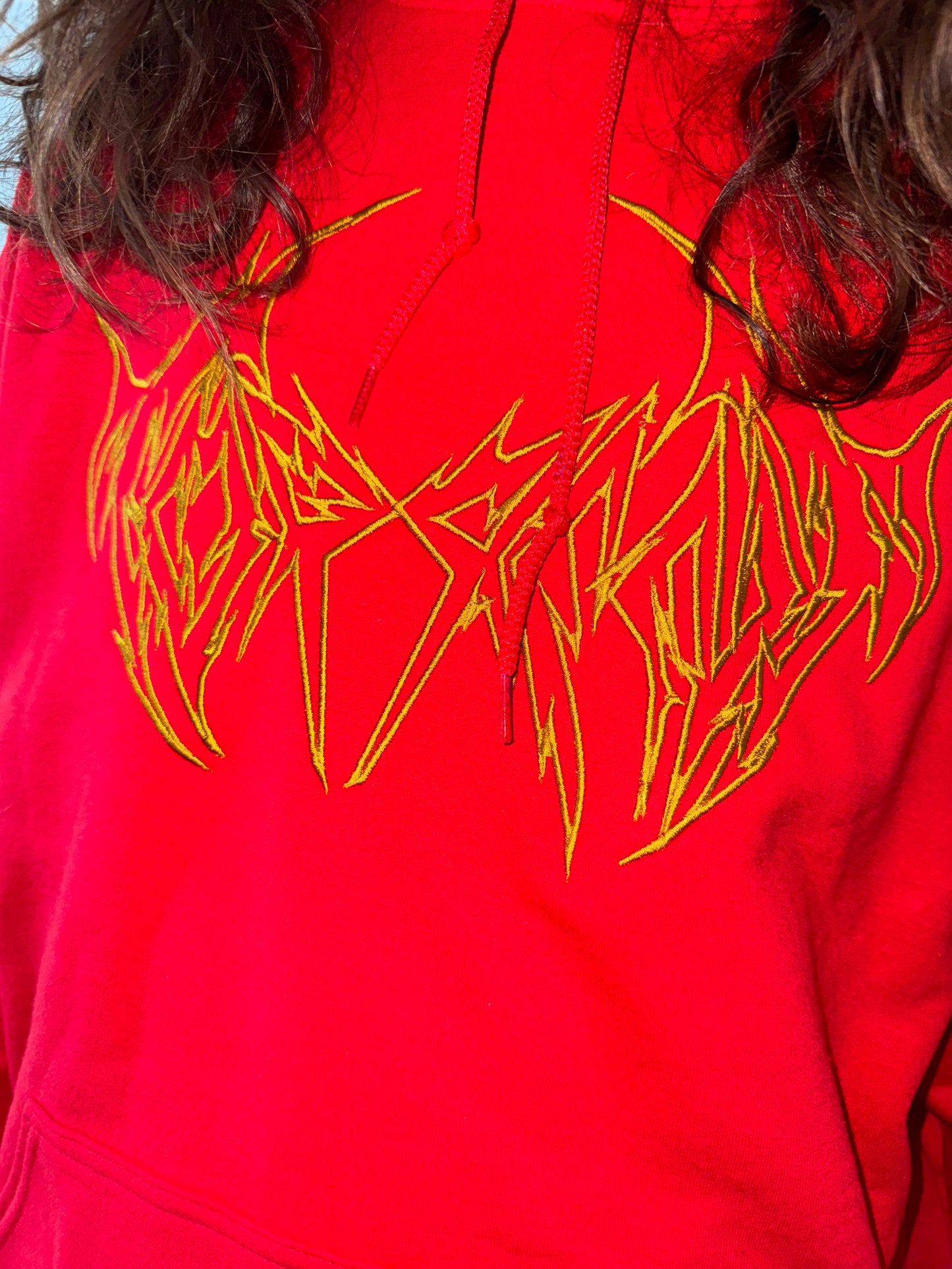 TorrenT Red/Gold Embroidered Logo Hoodie